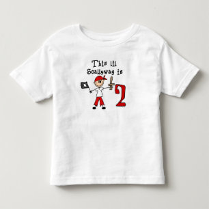 Stick Pirate 2e verjaardag Kinder Shirts