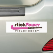 Stick Power Field Hockey - (Bumpersticker) Bumpersticker (Op auto)