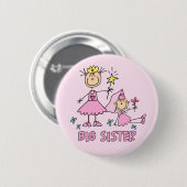 Stick Princess Duo Big Sister Ronde Button 5,7 Cm (Voorkant /achterkant)