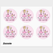Stick Princess Duo Big Sister Ronde Sticker (Vel)