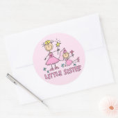 Stick Princess Duo Little Sister Ronde Sticker (Envelop)