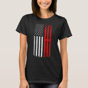 Stick Shift American Flag Muscar 6 Gears Mecha T-shirt