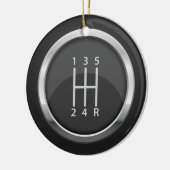 Stick Shift Knob Keramisch Ornament (Links)