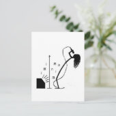 Stick Singer Briefkaart (Staand voorkant)