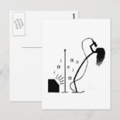 Stick Singer Briefkaart (Voorkant / Achterkant)