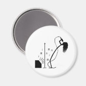 Stick Singer Magneet (Voorkant / Achterkant)