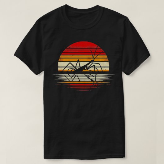 Stick Sunset Retro Style Safari  jaren 70 Insect T-shirt (Design voorkant)