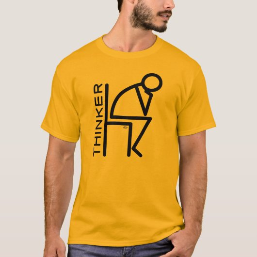 Stick Thinker T-shirt (Voorkant)