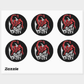 Stick to your Sin Wrath Ronde Sticker (Vel)