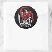 Stick to your Sin Wrath Ronde Sticker (Tas)