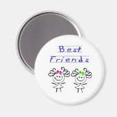 Stick vind beste vrienden magneet (Voorkant / Achterkant)