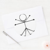 Stick Vitruvian Man Sticker (Envelop)
