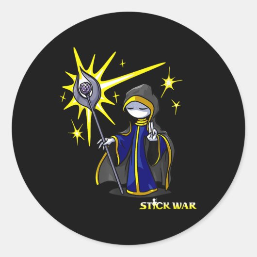 Stick War - Meric Ronde Sticker (Voorkant)