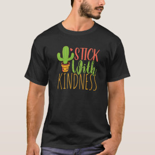 Stick with Kindness Cactus Love Kerstcactus T-shirt