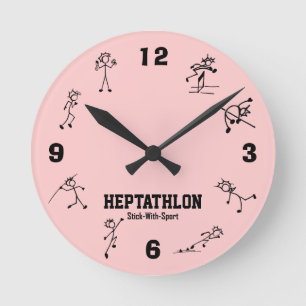 Stick with Sport Heptathlon Clock Track and Field Ronde Klok