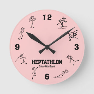Stick with Sport Heptathlon Clock Track and Field Ronde Klok