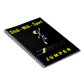 Stick With Sport Lange Jumper Zwart + Goud Notitie Notitieboek (Rechterzijde)