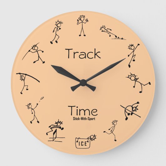 Stick with Sport Track Time Decathlon klok (Voorkant)