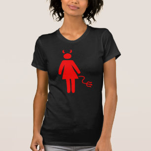 Stick Woman Devil T-shirt