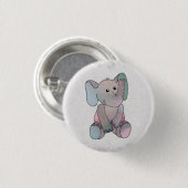 Stickbild Elefant Ronde Button 3,2 Cm (Voorkant /achterkant)