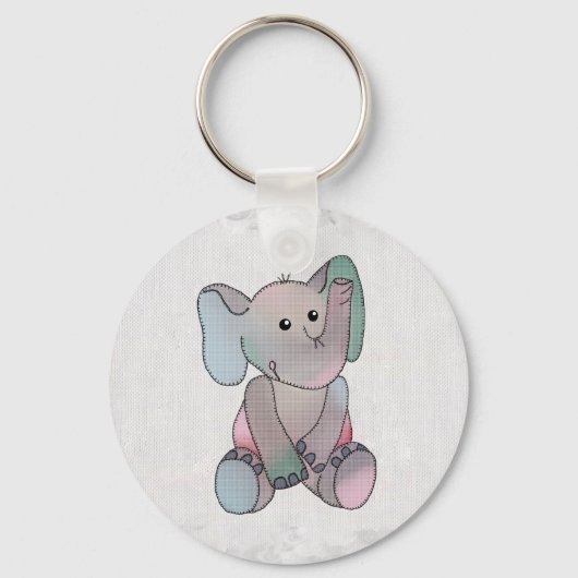 Stickbild Elefant Sleutelhanger (Voorkant)
