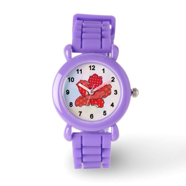 Stickblüte Armbanduhr Horloge (Voorkant)