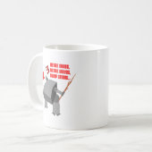 Stickbot Koffiemok (Voorkant links)