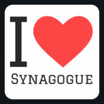 Sticker<br><div class="desc">Ik hou van synagoge,  voor jodenliefhebber</div>