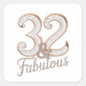Sticker - 32 & Uitstekend (Voorkant)