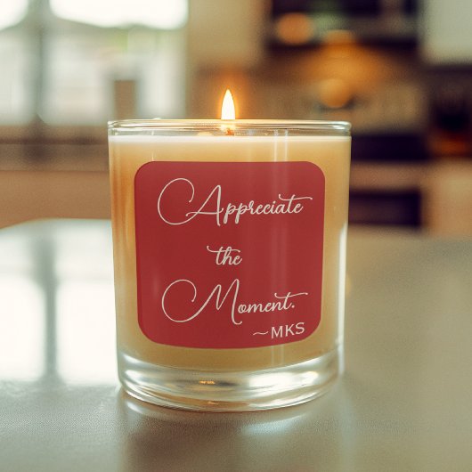 Sticker 3-in Cranberry Initialen & Positieve Tekst