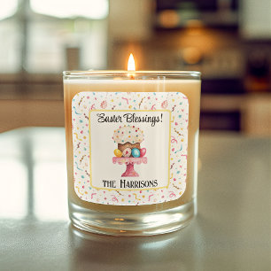 Sticker 3-in, Naam   Paaszegeningen Gelukkig Pasen