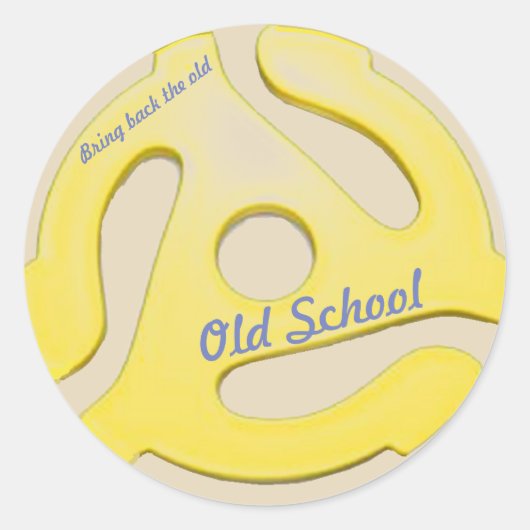 sticker 45 rpm-adapter (Voorkant)