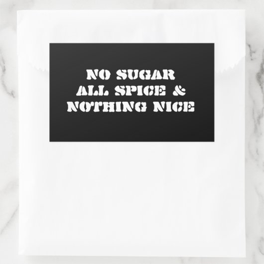 Sticker 4-pack: geen suiker (Tas)