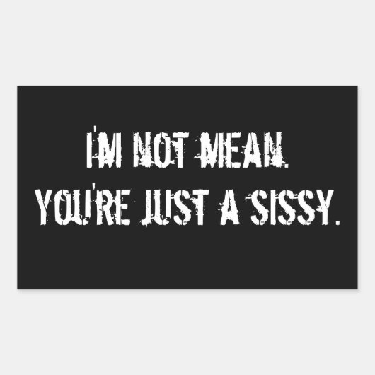 Sticker 4-pack: Sissy (Voorkant)