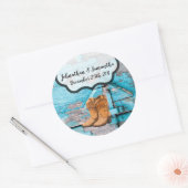 sticker 6 - 3"de Deurlaarzen van de Favorietenblau (Envelop)