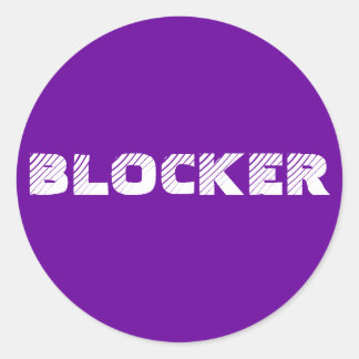 Sticker 6- of 20-pack: Blocker