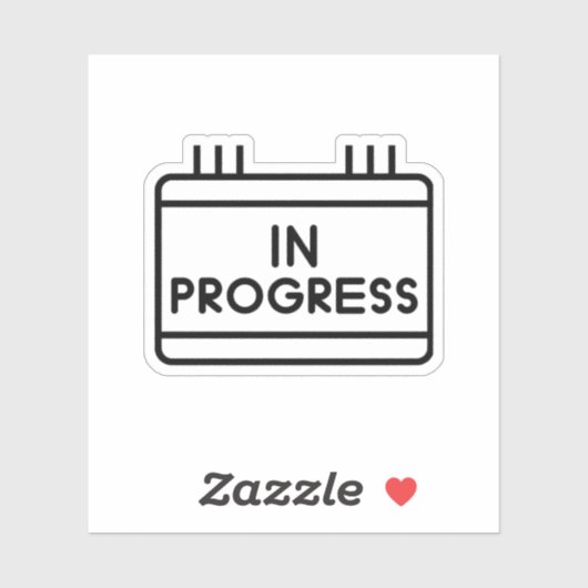 Sticker Aan de gang (Vel)