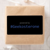 Sticker - Aangedreven door #Geekosterone (Insitu)