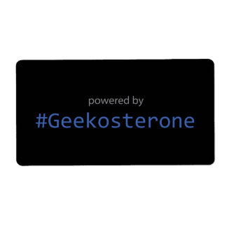 Sticker - Aangedreven door #Geekosterone