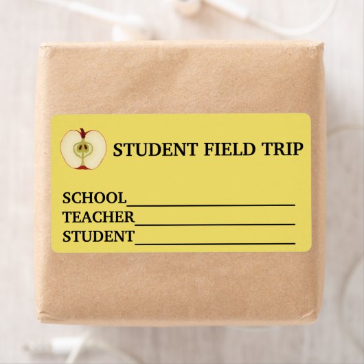 Sticker Aangepaste naam schoolveldreis (Insitu)