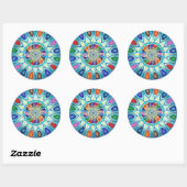 Sticker abstracte Mandala tekening (Vel)