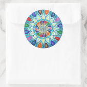 Sticker abstracte Mandala tekening (Tas)