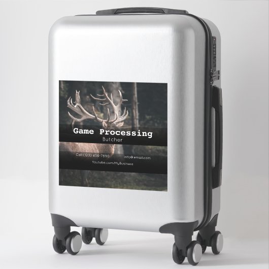 Sticker Adverteren door gamewisselaar (Koffer)