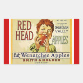 Sticker  Adverteren rode kop appels appel (Voorkant)