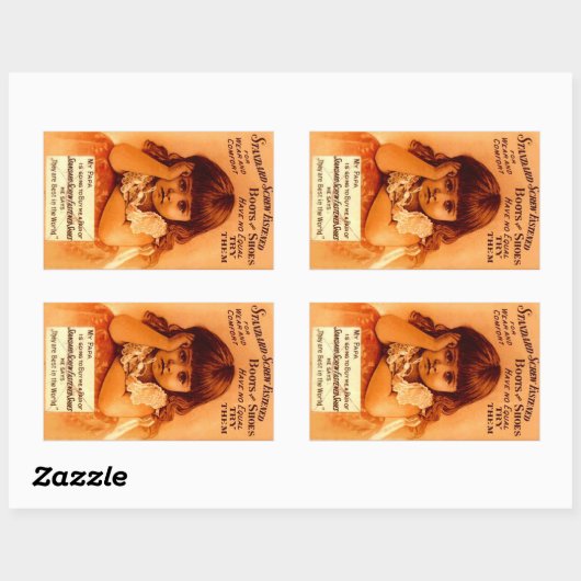 Sticker  Adverteren schroef vastgemaakte schoenen (Vel)