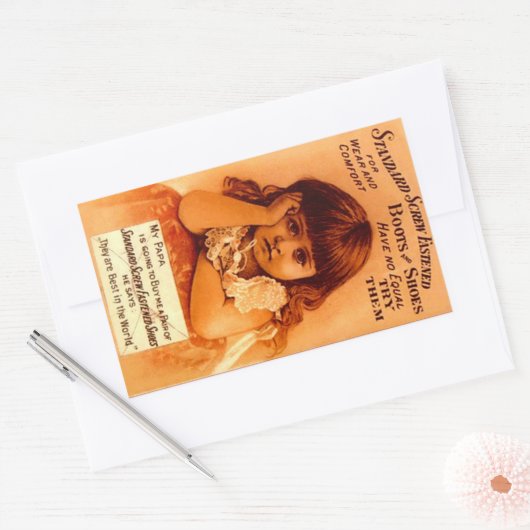 Sticker Adverteren schroef vastgemaakte schoenen (Envelop)