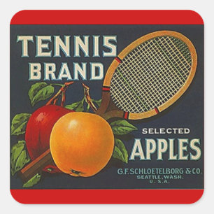 Sticker Adverteren tennismerk appels fr