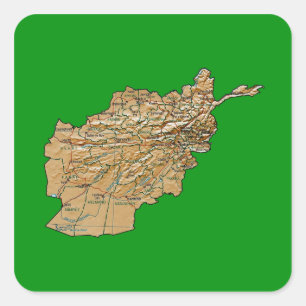 Sticker Afghanistan Map