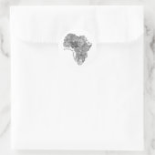 Sticker - Afrika - kaart (Tas)