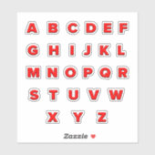 Sticker alfabet Letters — Embossed look (Vel)